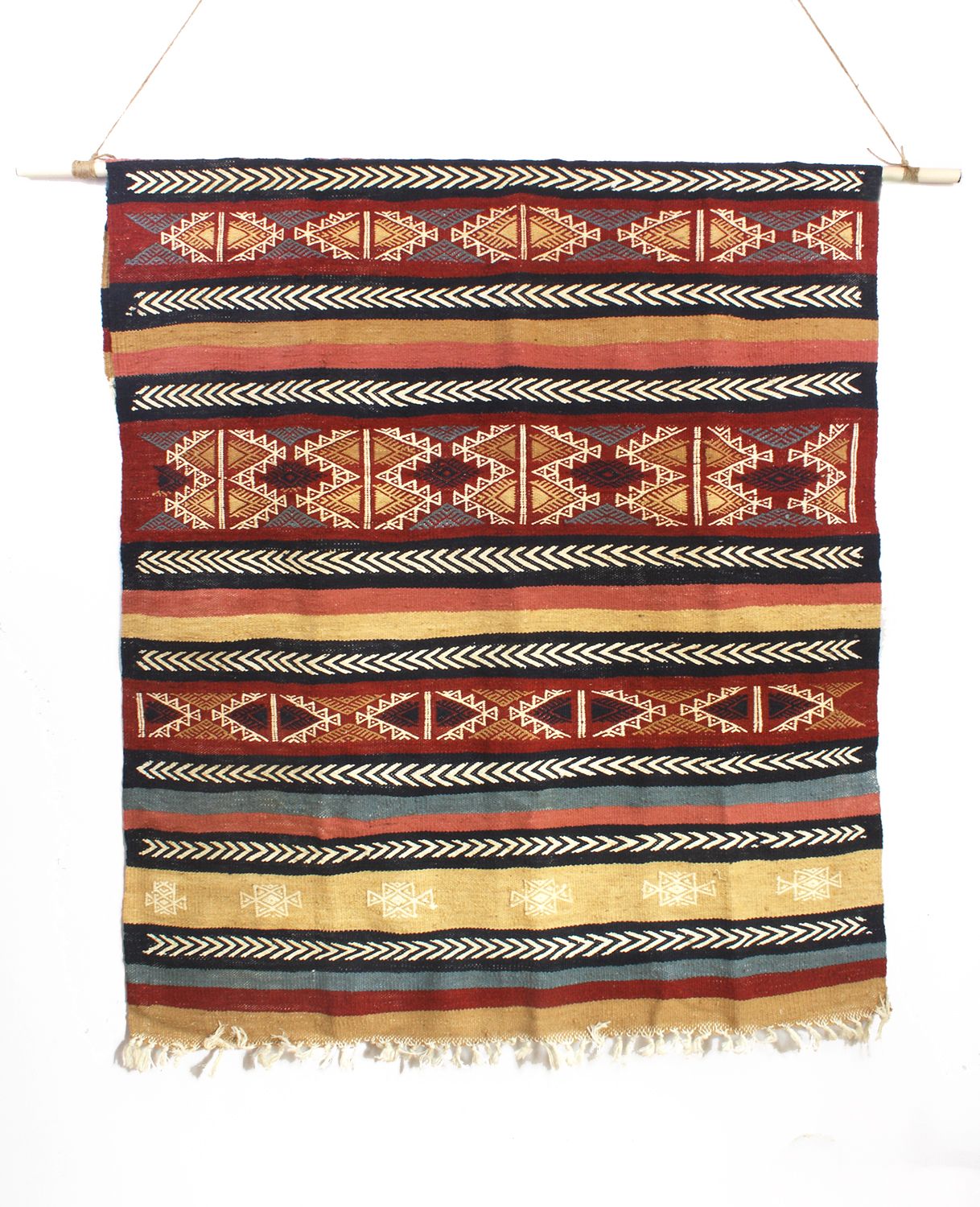 Tapis en laine, tons pastels