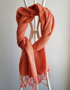 Foulard lin Corail
