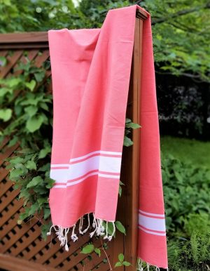Fouta classique rose bébé
