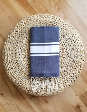 Alternative view of Fouta classique bleu jeans